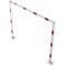 Height restriction barriers | stationary | fixed, 100 x 100 mm, to be fixed by plugs | total width: 3000 mm | clear height: approx. 2300 mm